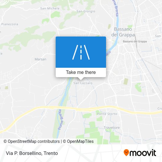 Via P. Borsellino map