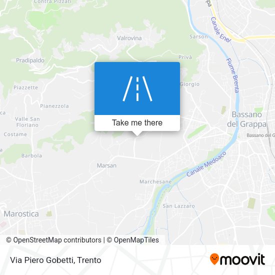 Via Piero Gobetti map