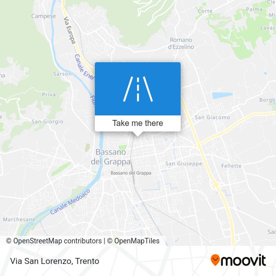 Via San Lorenzo map