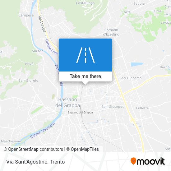 Via Sant'Agostino map