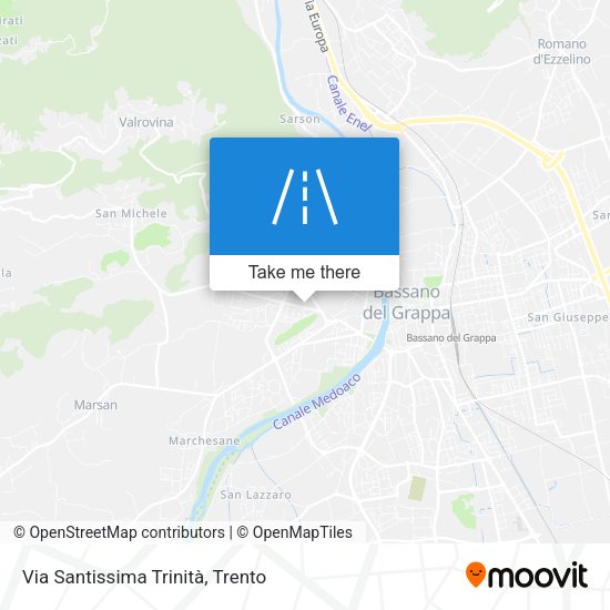 Via Santissima Trinità map