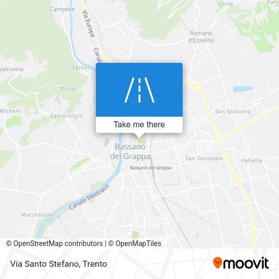 Via Santo Stefano map
