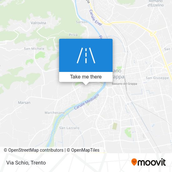 Via Schio map