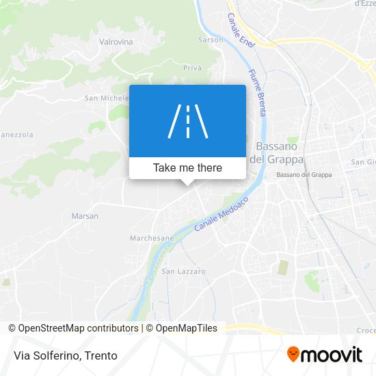 Via Solferino map