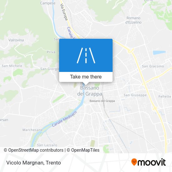 Vicolo Margnan map