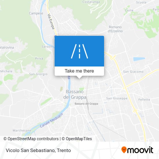 Vicolo San Sebastiano map