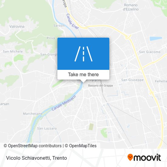 Vicolo Schiavonetti map