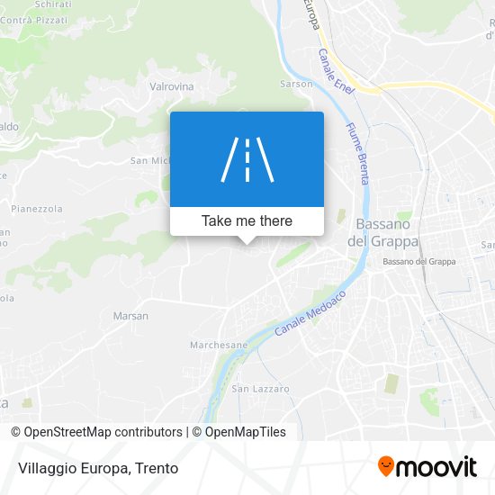 Villaggio Europa map
