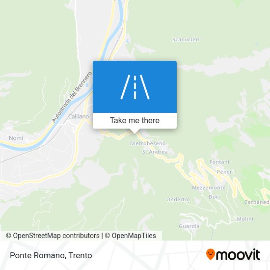 Ponte Romano map