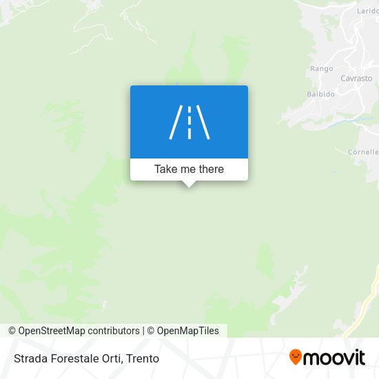 Strada Forestale Orti map