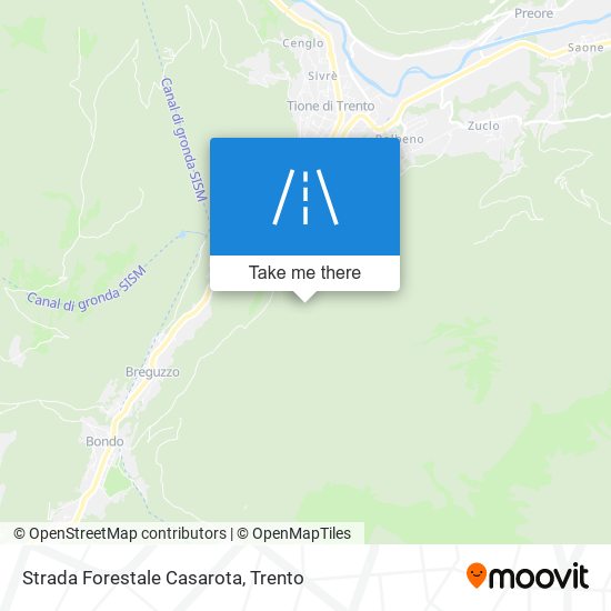 Strada Forestale Casarota map