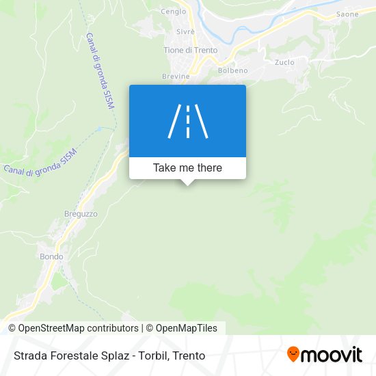 Strada Forestale Splaz - Torbil map