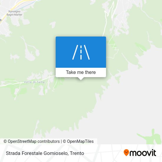 Strada Forestale Gomioselo map