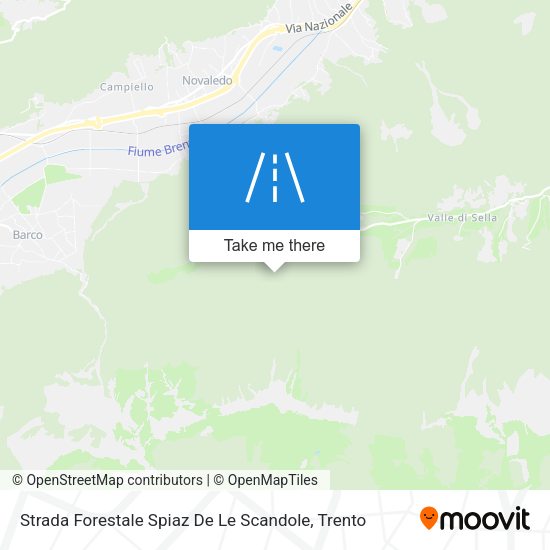 Strada Forestale Spiaz De Le Scandole map