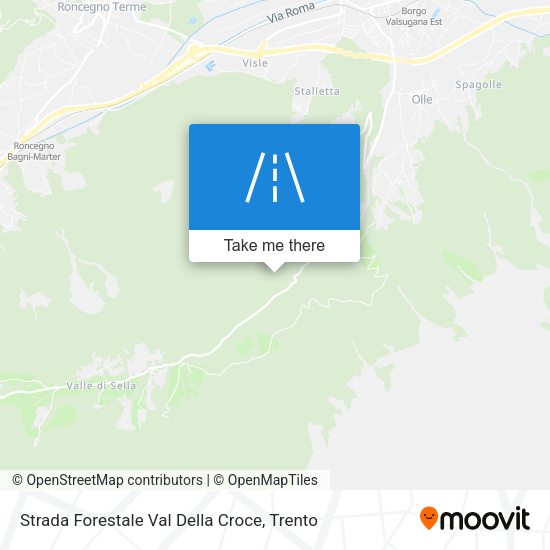 Strada Forestale Val Della Croce map