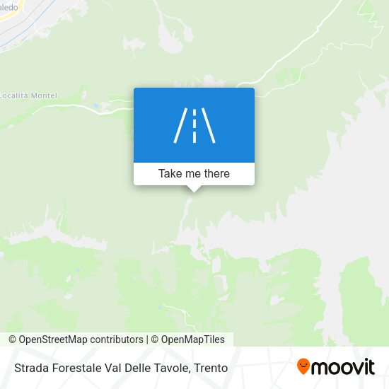 Strada Forestale Val Delle Tavole map