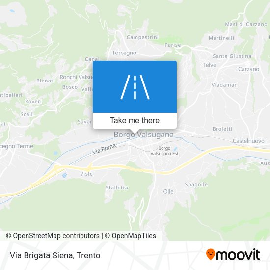 Via Brigata Siena map