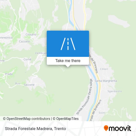 Strada Forestale Madrera map
