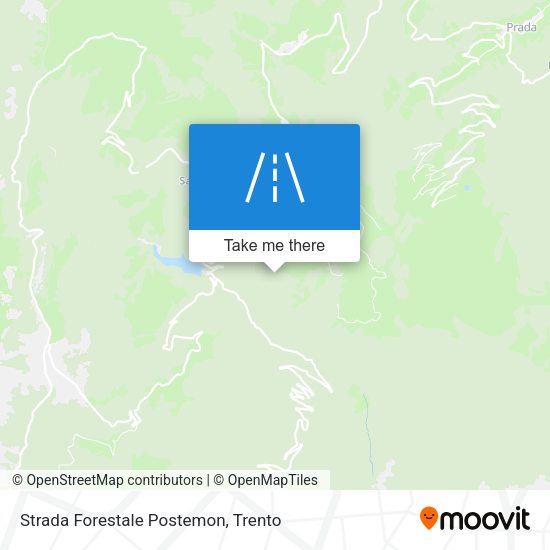 Strada Forestale Postemon map