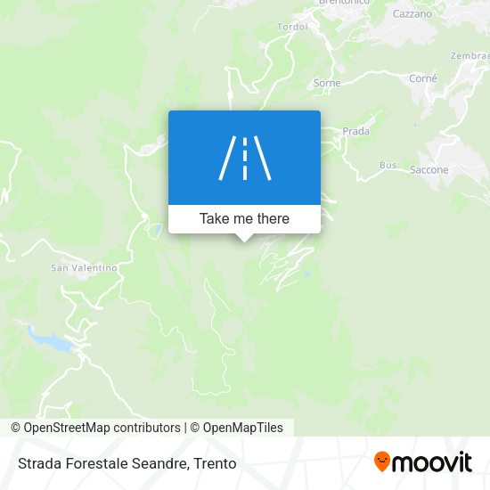 Strada Forestale Seandre map