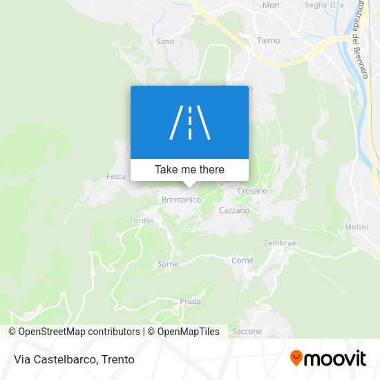 Via Castelbarco map
