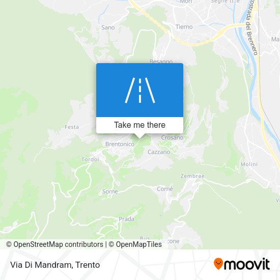 Via Di Mandram map