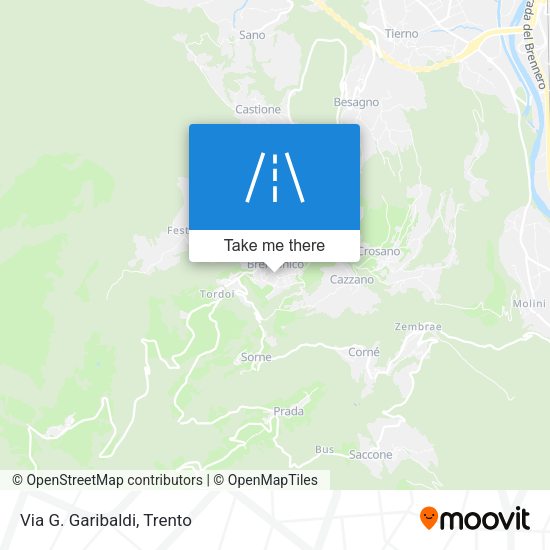 Via G. Garibaldi map