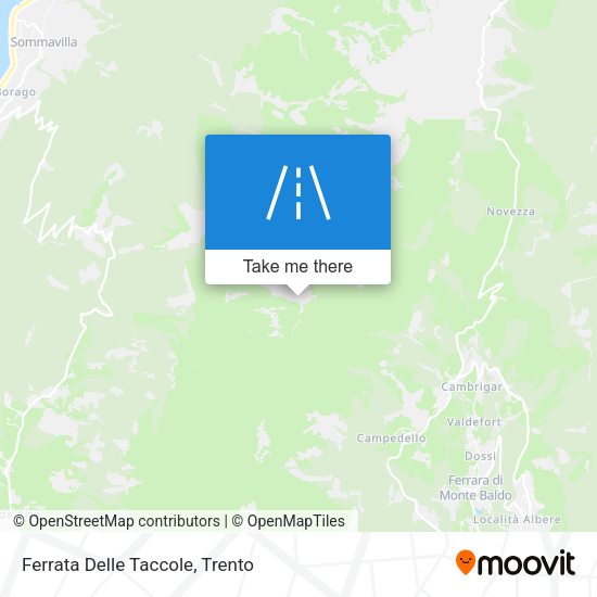 Ferrata Delle Taccole map