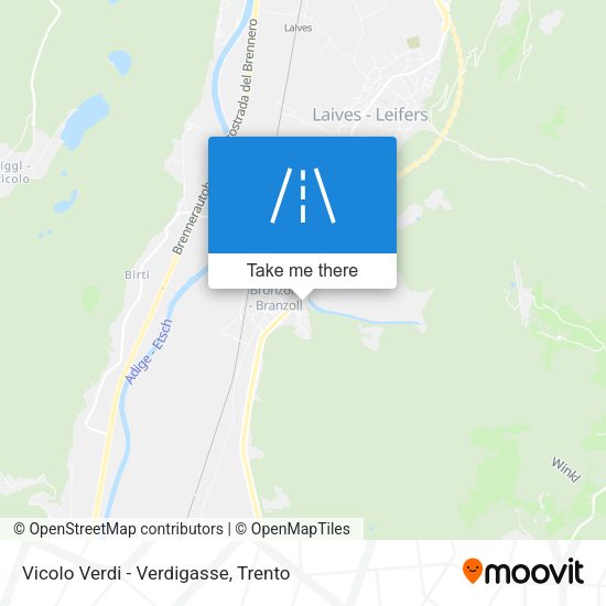 Vicolo Verdi - Verdigasse map