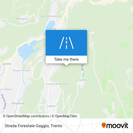 Strada Forestale Gaggio map