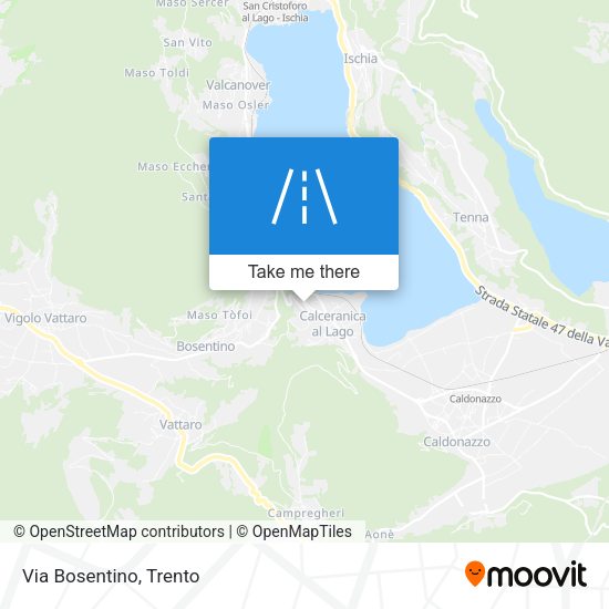 Via Bosentino map