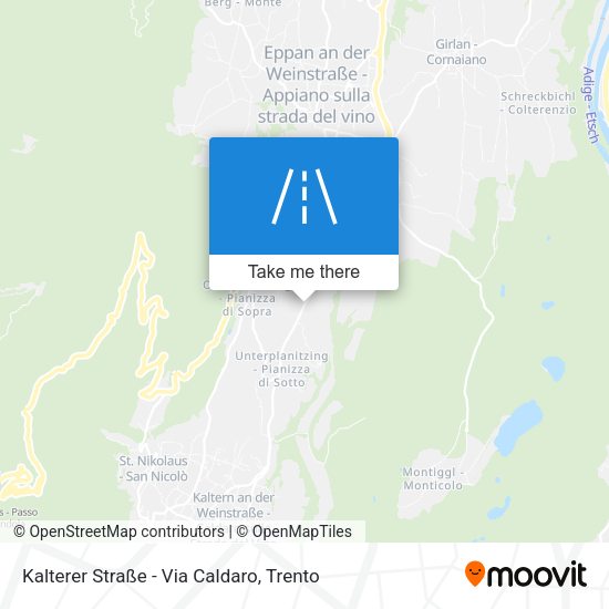 Kalterer Straße - Via Caldaro map