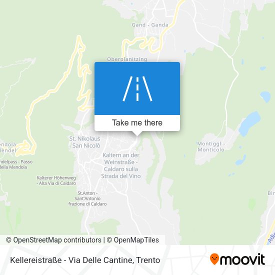 Kellereistraße - Via Delle Cantine map