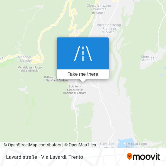 Lavardistraße - Via Lavardi map
