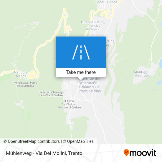 Mühlenweg - Via Dei Molini map
