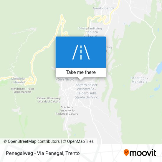Penegalweg - Via Penegal map