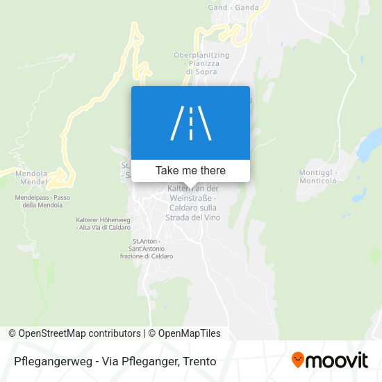 Pflegangerweg - Via Pfleganger map