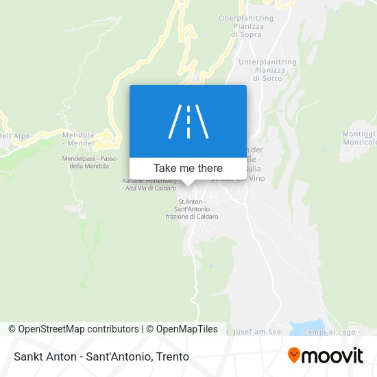 Sankt Anton - Sant'Antonio map
