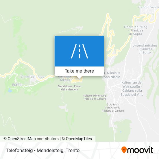 Telefonsteig - Mendelsteig map