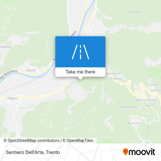Sentiero Dell'Arte map