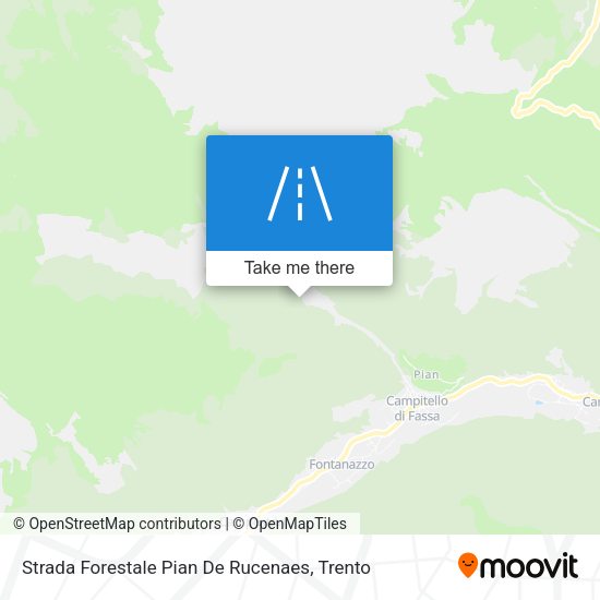 Strada Forestale Pian De Rucenaes map