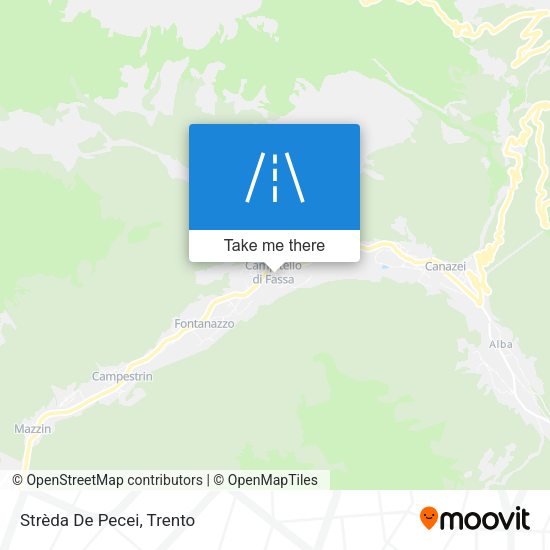 Strèda De Pecei map