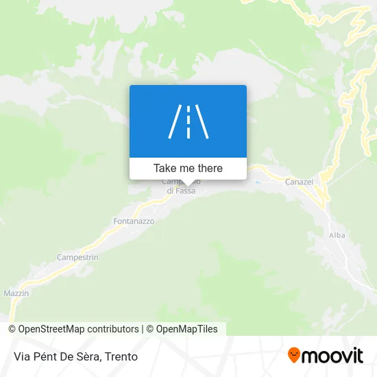 Pént De Sèra Street map