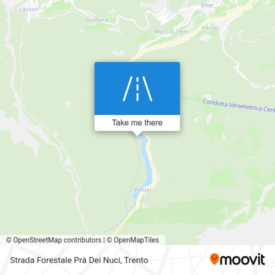 Strada Forestale Prà Dei Nuci map