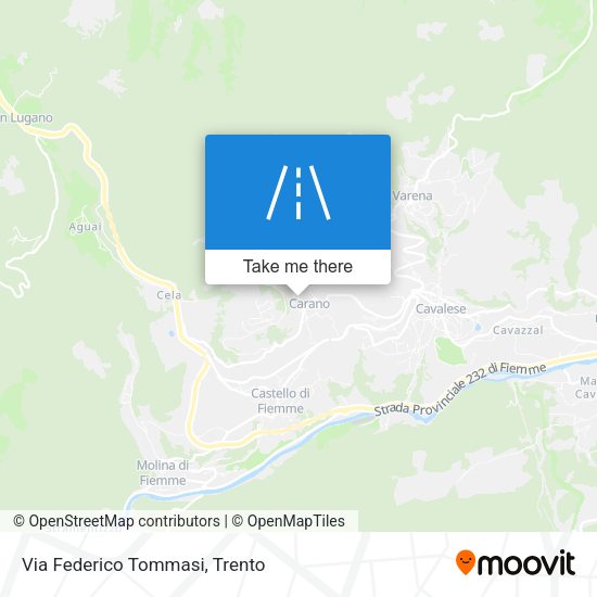 Via Federico Tommasi map