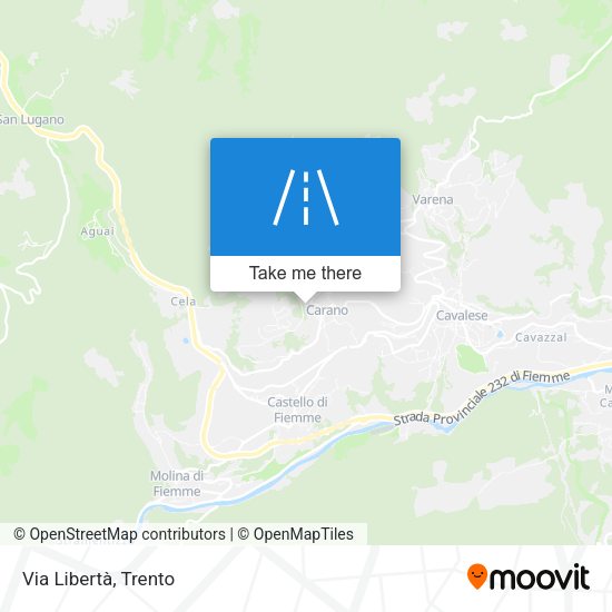 Via Libertà map