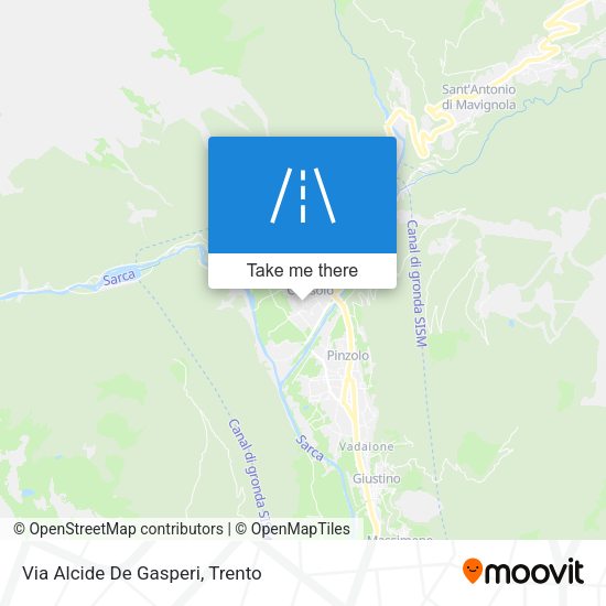 Via Alcide De Gasperi map
