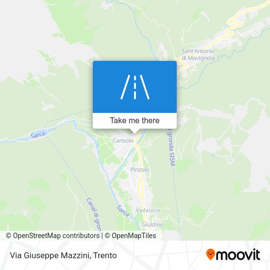 Via Giuseppe Mazzini map