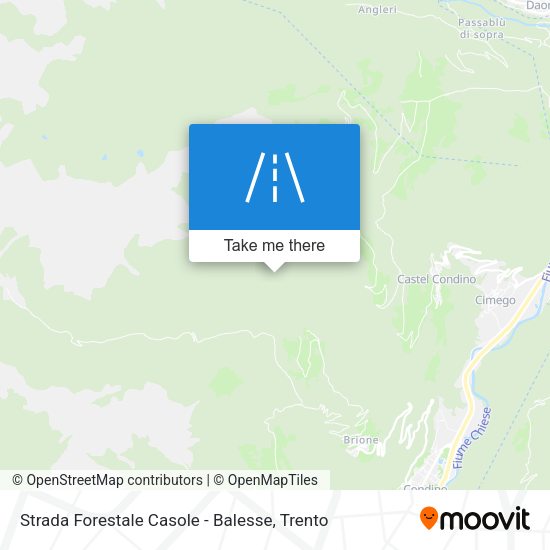 Strada Forestale Casole - Balesse map