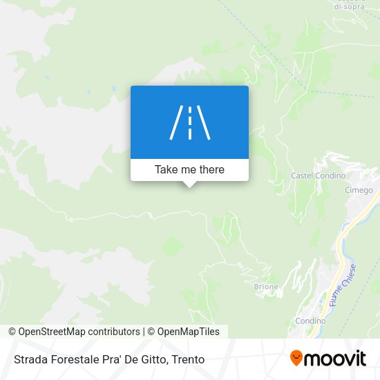 Strada Forestale Pra' De Gitto map